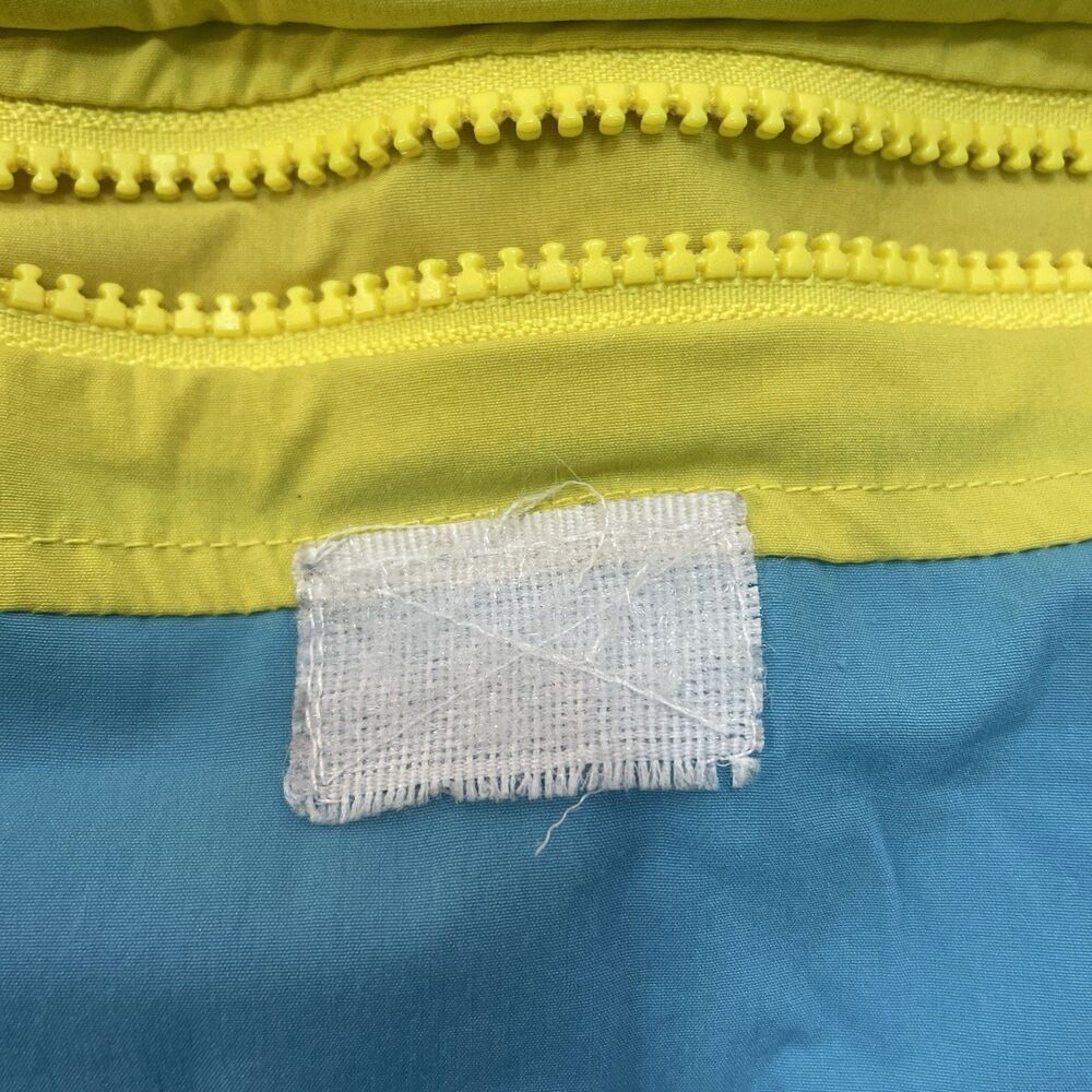 Odd Future Mens M Neon Colorblock Pink Yellow Blue Anorak Jacket ** READ** - Picture 7 of 8
